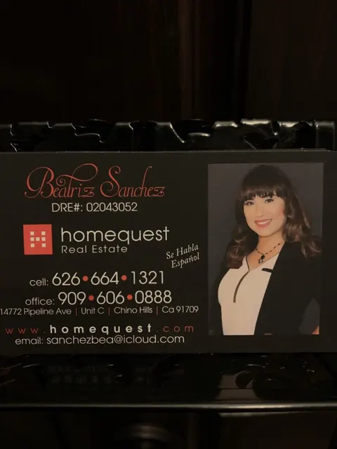 Beatriz Sanchez, real estate agent in Chino