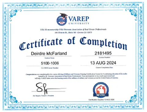 Deirdre Mcfarland, real estate agent in Victorville