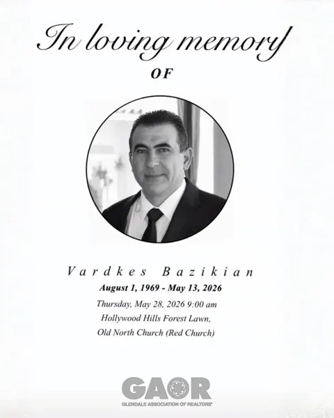 Vardkes Bazikian, real estate agent in Glendale