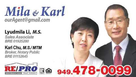 Karl Chu, real estate agent in Laguna Woods
